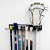 PRx Performance Baseball Bat Rack and Sports Stick Storage Hockey Lacrosse Hanger Wall Mount 14 Metal or Wood Bats Caddy Holder USA Made Softball Hooks for Home view 2