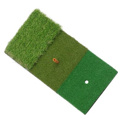 BESPORTBLE Golf Practice Mat 30x60cm Portable Hitting Pad Tee Realistic Grass Surface Indoor/Outdoor Training