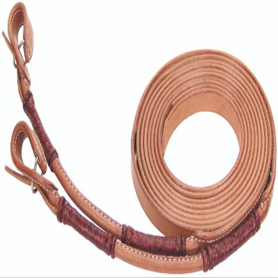 Buffalo Leather Western Split Reins - Light Oil