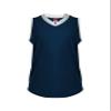 Alleson Ahtletic Badger Sports 522XVW - Slide Vneck Sleeveles - 2XL - BK/WH Black/White view 1