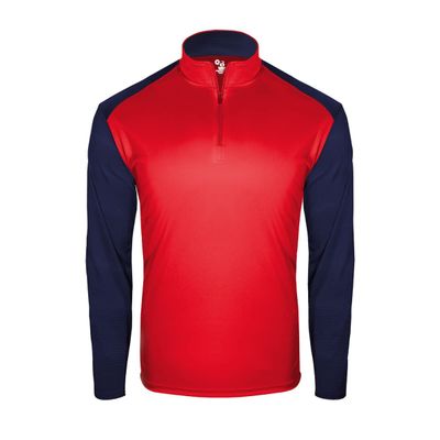 Badger Sports Breakout 1/4 Zip - 3XL - RD/NY