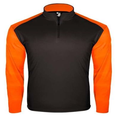 Badger Sports Breakout 1/4 Zip - S - BK/SO