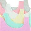 ToBeInStyle Girls' Pack of 6 Wire-Free Classic Cotton Training Bra - Pastel Assortment & Dots - M view 4