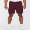 Weiv Men's Cotton Elastane Sretch 10 inch Casual Belted Cargo Short Burgundy 32 view 2