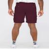 Weiv Men's Cotton Elastane Sretch 10 inch Casual Belted Cargo Short Burgundy 32 view 3