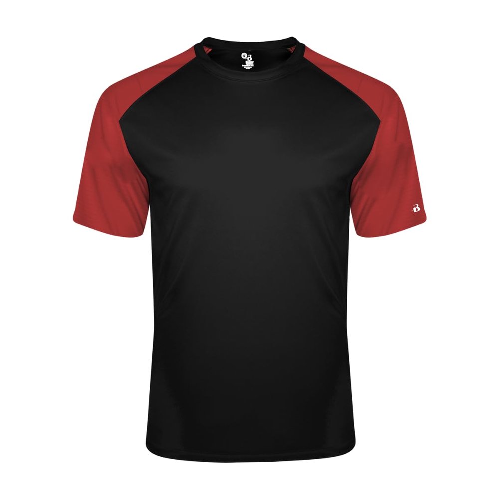 Badger Sports Breakout Tee - L - BK/RD