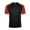 Badger Sports Breakout Tee - L - BK/RD view 1
