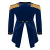 Hularka Women's Chrismas Fancy Circus Ringmaster Costume Stand Collar Tassel Jacket Ringleader Costume Cosplay Tailcoat_NavyBlue XX-Large view 2