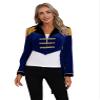 Hularka Women's Chrismas Fancy Circus Ringmaster Costume Stand Collar Tassel Jacket Ringleader Costume Cosplay Tailcoat_NavyBlue XX-Large view 3