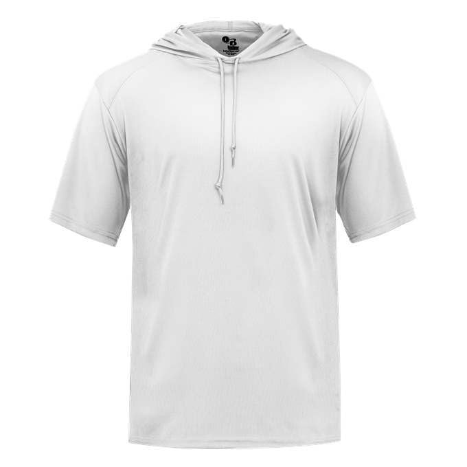 B-Core S/S Hood Tee - 4XL - WH