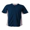 Alleson Athletic Mens Standard Crush Full Button Baseball Jersey, Navy/Grey, Small view 1