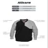 Alleson Athletic Adult Field Batters Jacket (Style 3JLS21A), Black/Grey, S view 3