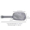 Bettissi Mini Belt Bag Fanny Pack for Women, Men, Junior, Teens, Unisex Fashion Waist Crossbody Sling Bags, Travel Biking, Everywhere with Adjustable Strap, Lightweight Nylon Waterproof (Light Grey) view 4