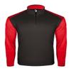 Badger Sports Breakout Youth 1/4 Zip - M - BK/RD view 1