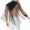 WENKOMG1 Fringe Hem Shirt for Men,Turtleneck Sexy Tank Top Tassel Shawl Sleeveless Cropped Top Party Club Pullover,Cowboy Shirts for Men Y2K Shirt Men Tank Top Dress Shirt(Black,XX-Large) view 2
