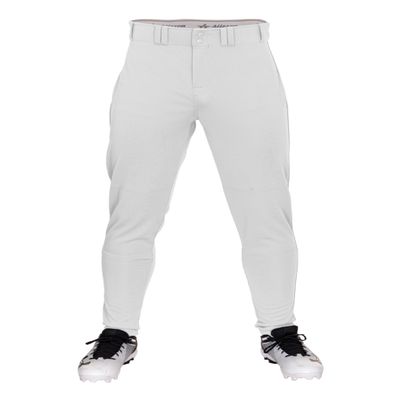 Alleson Athletic Boys' Crush Tapered Baseball Pant, White, Large