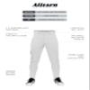 Alleson Athletic Boys' Crush Tapered Baseball Pant, White, Large view 4