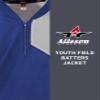 Alleson Athletic Youth Field Batters Jacket (Style 3JLS21Y), Royal/Grey, M view 3