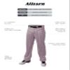 Alleson Ahtletic Badger Sports 655WPNY - Crush Pinstripe Pant - L - GY/RD Grey/Red view 2