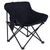 HUHJYUGE Ultralight Folding Camping Moon Chair, Portable Camping Folding Chair, Durable 600D Oxford Fabric, Stable Triangular Frame, with Side Pocket, Convenient Storage (B) view 1