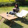 HUHJYUGE Ultralight Folding Camping Moon Chair, Portable Camping Folding Chair, Durable 600D Oxford Fabric, Stable Triangular Frame, with Side Pocket, Convenient Storage (B) view 2