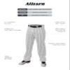 Alleson Ahtletic Badger Sports 655WPNY - Crush Pinstripe Pant - M - WH/BK White/Black view 2
