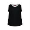 Alleson Athletic Girls' Slide Fastpitch V-Neck Sleeveless Jersey, Black/White, Large