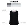 Alleson Athletic Girls' Slide Fastpitch V-Neck Sleeveless Jersey, Black/White, Large view 4