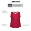Alleson Athletic Girls' Slide Fastpitch V-Neck Sleeveless Jersey, Red/White, X-Small view 4
