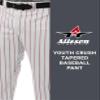 Alleson Ahtletic Badger Sports 655WPNY - Crush Pinstripe Pant - M - WH/RD White/Red view 3