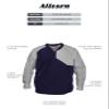 Alleson Athletic Adult Field Batters Jacket (Style 3JLS21A), Navy/Grey, M view 3