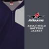 Alleson Athletic Adult Field Batters Jacket (Style 3JLS21A), Navy/Grey, M view 4