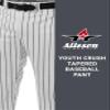 Alleson Ahtletic Badger Sports 655WPNY - Crush Pinstripe Pant - S - WH/BK White/Black view 3