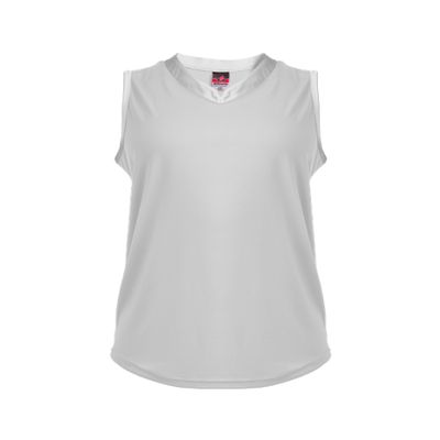 Alleson Ahtletic Badger Sports 522XVW - Slide Vneck Sleeveles - S - WH/WH White/White