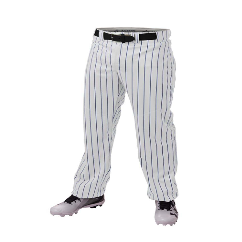 Alleson Ahtletic Badger Sports 655WPN - Crush Pinstripe Pant - S - WH/RY White/Royal