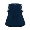 Alleson Athletic Girls' Slide Fastpitch V-Neck Sleeveless Jersey, Navy/White, X-Small view 2