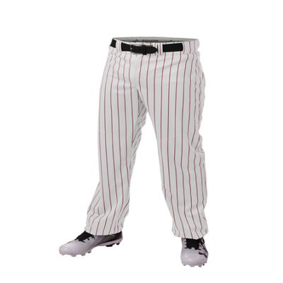 Alleson Ahtletic Badger Sports 655WPNY - Crush Pinstripe Pant - S - WH/RD White/Red