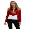 Hularka Women's Chrismas Fancy Circus Ringmaster Costume Stand Collar Tassel Jacket Ringleader Costume Cosplay Tailcoat_Red XX-Large view 2