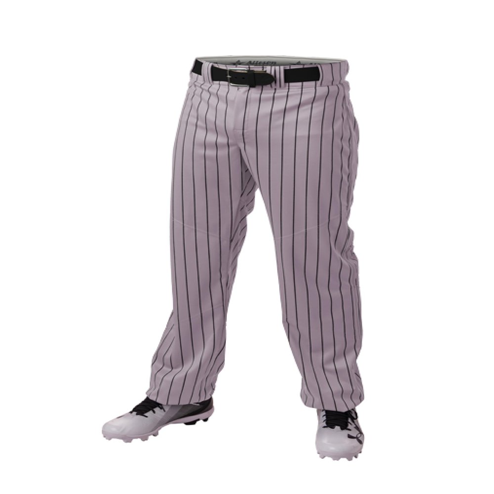 Alleson Ahtletic Badger Sports 655WPN - Crush Pinstripe Pant - XL - GY/BK Grey/Black