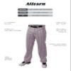 Alleson Ahtletic Badger Sports 655WPN - Crush Pinstripe Pant - XL - GY/BK Grey/Black view 2