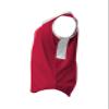 Alleson Ahtletic Badger Sports 522XVW - Slide Vneck Sleeveles - S - RD/WH Red/White view 4