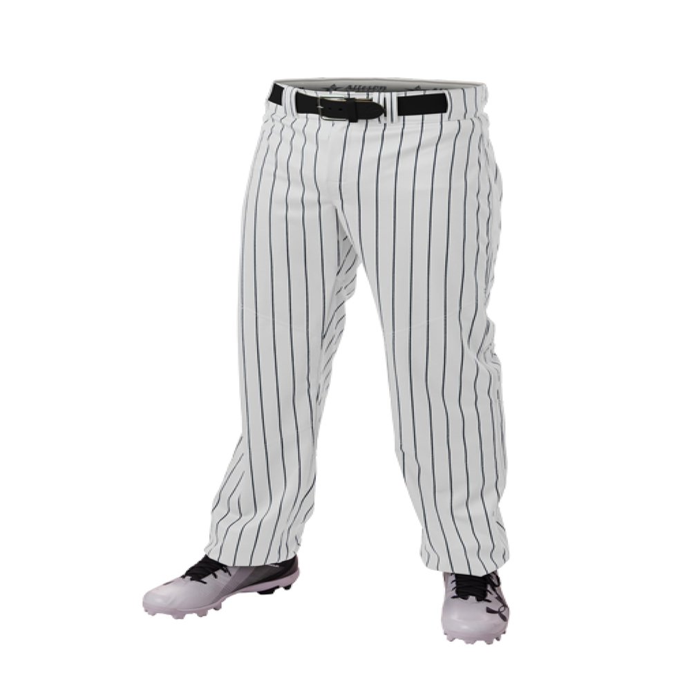 Alleson Ahtletic Badger Sports 655WPN - Crush Pinstripe Pant - S - WH/NY White/Navy