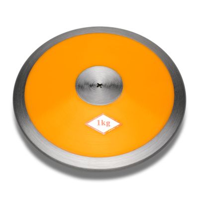 Nylon Discus 1kg, 1kg Discus Track and Field, Suitable for Beginners Girls Discus 1kg 68% Rim Weight, 1 kg Discuses for Sports, Competition & Practice Track Discus, Robust Steel Edge Rims 1K Discuss
