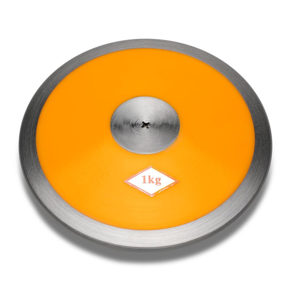 Nylon Discus 1kg, 1kg Discus Track and Field, Suitable for Beginners Girls Discus 1kg 68% Rim Weight, 1 kg Discuses for Sports, Competition & Practice Track Discus, Robust Steel Edge Rims 1K Discuss