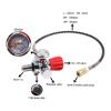TUXING 4500PSI Pcp Air Compressor, High Pressure PCP Paintball Fill Station Stainless Steel Valve HPA CO2 Tank DIN Charging System M18*1.5 Red view 2