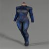 Fremego 1/6 Scale Female Clothes,Female Tight Stretch Bodysuit Jumpsuit Outfit Clothing for 12inch PH TBL JO Seamless Action Figure Body (J) view 1