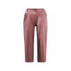 Uillui Capris for Women Casual Summer Cotton Linen Pants Elastic Waist Wide Leg Pants Straight Cropped Trousers Daily Slacks view 2