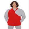 Alleson Athletic Adult Field Batters Jacket (Style 3JLS21A), Royal/Grey, M view 2