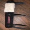 EPT Bull Ropes Bull Riding Rope Pad Master Bulls - Black Leather & Sheep Wool Pad 15" x 4" view 1