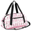 Custom Kids Duffel Overnight Dance Bag for Girls Personalized Dance Duffle Bag for Women Girls- Pink Silhouettes view 4